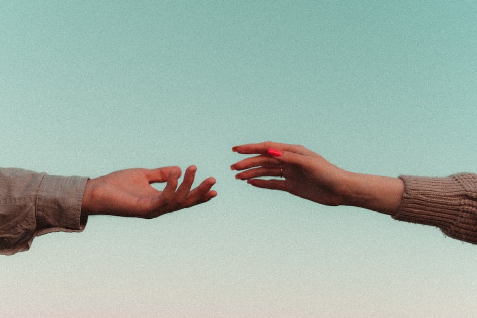 Hands reaching out, symbolizing connection